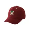 Novo chapéu de sol de outono, boné de beisebol fofo de urso estilo coreano, boné infantil transfronteiriço, boné para menino de 3 anos