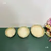Recogedor Redondo de Bambú Hecho a Mano, Comida Tejida de Bambú, Plato para Servir de Restaurante, Plato de Bambú para Barbacoa, Cesta de Fruta Coladora de Bambú Estilo Casa de Campo
