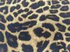 Tela de Gasa Estampado Leopardo Elástica en Cuatro Direcciones, Bufanda de Seda Estampado Leopardo, Diadema, Goma para el Cabello, Vestido para Mujer, Suministro Directo del Fabricante