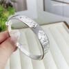 Pulsera de plata de ley 9999 para madre, pulsera de plata sólida push-pull con carácter Fu Dragón y Fénix para regalo de vacaciones para madre y personas mayores