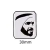 Modelo Quente Transfronteiriço Oriente Médio Emirados Árabes Unidos Retrato do Rei Senhor Esmalte Pintado Emblema Adesivo para Celular Pronto para Entrega