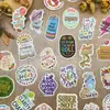 50 adesivos motivacionais anti-álcool em estilo cartoon com citações em inglês para decorar malas, capas de celular, skates e garrafas de água, adesivos à prova d'água
