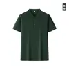 Camisa Polo Logo Bordado Personalizado Grupo Corporativo Roupas de Trabalho Fábrica de Roupas 40 Fios Gola Polo Manga Curta Camiseta Roupas de Trabalho de Verão
