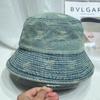 Chapéu de Pescador Jeans Lavado Estilo Japonês Vintage para Mulheres Primavera e Verão Versátil Liso com Proteção Facial Chapéu Balde Pequeno para Mostrar o Rosto