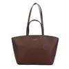 Bolsa Tote Outono 2026 Feminina Cor Sólida Elegante Simples Grande Capacidade Nova Moda Bolsa de Axila Ombro Único Manual Bolsa Feminina