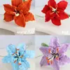 Venta Caliente Transfronteriza Rama de Flor de Lirio Tejida a Crochet Hecha a Mano Lana Tejido Flor Artificial Decoración del Hogar Regalo Venta al por Mayor