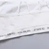 Sutiã Tubo Esportivo Sem Aro Cruzado Transfronteiriço Carta Inglesa com Alça de Peito Envolvida Costas Bonitas Roupa Íntima Feminina Estilo Coreano