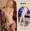 Lingerie Sexy, Macacão Sexy de Renda Vazada, Uniforme, Pijama Apaixonado Sem Tirar, Tamanho Grande Quente 874