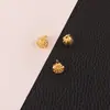 Colgante de Loto Chapado en Oro que Conserva el Color DIY Antiguo Tamaño Grande Pequeño Vaina de Loto Colgante Pulsera Pulsera Joyería Accesorios Pequeños