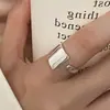 Anillo Sencillo de Plata de Ley 925 Anillo de Perla Estilo Frío para Mujer Nicho de Gama Alta Sin Color Anillo Abierto para Dedo Joyería de Pareja