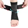 Tornozeleira Esportiva de Compressão Respirável Tricotada com Tiras de Nylon Ajustáveis para Proteção contra Entorses