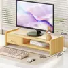 Soporte para monitor de computadora, estante para pantalla, base para monitor de computadora de escritorio, organizador de escritorio de oficina