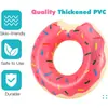 Flotador Inflable de Dona para Adultos y Niños, Universal, Ampliado, Resistente al Desgaste, Equipo Deportivo de Natación, Salvavidas, Disponible en Stock