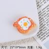Accesorios de resina gel crema pinza para el cabello diy hebilla para zapatos con agujeros material para accesorios pinza para el cabello patrón de dibujos animados juego de pan