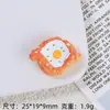 Accesorios de resina al por mayor hechos a mano DIY hebilla para zapatos con agujero material para horquillar gel de crema joyería material para hornear pan juego de comida