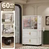 Armario para Bebé Gabinete Especial de Almacenamiento para Bebé Dormitorio Ropa para Niños Armario Pequeño Plástico Ropa Hogar Almacenamiento Simple