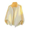 Chaqueta deportiva de retazos bicolor con cuello alto para hombre, nueva chaqueta casual holgada de primavera y otoño, top moderno y versátil de moda