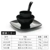 Configuración de Mesa para Restaurante Hot Pot Juego de Cuatro Piezas de Plástico Negro Imitación Porcelana Vajilla de Melamina para Hotel Restaurante Restaurant Comercial
