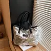 Bolso acolchado de algodón transfronterizo para mujer, gran capacidad, nuevo bolso de hombro versátil Otoño e Invierno 2026, bolso tote texturizado para estudiante