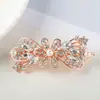 Grampo de Cabelo Flor de Diamante de Cristal Estilo Coreano Presilha Pequena de Mola Acessório de Cabelo para Rabo de Cavalo Estilo Coreano