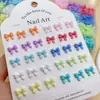 Nuevas Joyas para Uñas Artísticas de Resina Color Caramelo Moño Joyería para Uñas DIY Pendientes Funda de Teléfono Móvil Accesorios de Uñas Portátiles