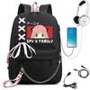 Nueva mochila escolar de anime para estudiantes, adolescentes y niñas, con temática de espías y juegos de rol.