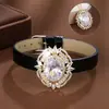 Pulsera Brazalete de Zirconia Serie Camelia de Textura Lujosa, Artesanía Vintage Exquisita para Mujeres, Exclusivamente para Ventas Transfronterizas, Directo del Fabricante