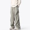 Sacudir grandes explosiones pantalones sucios 2024 nuevos pantalones de pana de otoño pantalones de paracaidista de invierno holgados rectos