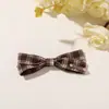 Estilo Coreano Academia Tela Retro Cuadros Lazo DIY Versátil Pinza para el Cabello Accesorios Funda de Teléfono Bolsa Accesorios para Ropa