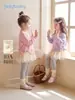 Traje Jellybaby para Niñas Sudadera para Niños 2026 Otoño Nuevo Estilo 5 Ropa de Bebé Ropa de Otoño Conjunto de Dos Piezas para Niños