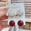 Brincos de Pérola Geométrica Simples e Estilosos Design Coreano Senso de Estilo Temperamento Celebridade da Internet Brincos para o Dia a Dia Personalidade Versátil Acessórios de Brincos
