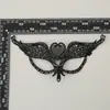 Máscara de Olhos Bordada Europeia e Americana Fashion e Interessante com Design Vazado, Máscara de Tentação Exclusiva para Festa Dançante Decorativa Charmosa, Dia dos Namorados