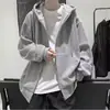 Sudadera con capucha y cárdigan para hombre, estilo de moda de Hong Kong, top deportivo BF versátil, chaqueta de hip-hop de marca de moda, manga larga holgada