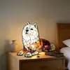 Luz Noturna LED para Cachorro Novo Modelo Transfronteiriça Estátua de Animal Artística Decoração Criativa de Mesa Artesanato de Resina para Cabeceira
