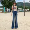 Pantalones Acampanados de Mezclilla Estilo Americano 26Ss 2026, Diseño Primavera y Verano, Nuevo Estilo Retro, Cómodos, Adelgazantes, Largo hasta el Suelo.