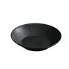 Plato Occidental Minimalista de Plástico Negro con Nervaduras y Acabado de Alta Gama, Adecuado para Uso Doméstico, Plato Sombrero de Paja, Plato para Verduras, Plato Hondo para Sopa, Plato de Cena, Plato Profundo