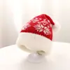 Gorro para Bebé, Lindo Gorro de Navidad, Gorro de Lana de Invierno, Gorro Cálido de Punto con Protección para las Orejas para Bebés y Niños Pequeños, Gorro Rojo de Tejer, Estilo Coreano