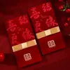 Tostadas para boda y boda, bolsa de sobre rojo, tope de puerta, carcasa de sobre rojo grande, papel plano y modificado con purpurina