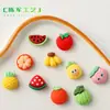 Acessórios de resina coloridos sólidos de frutas atacado pacote de material DIY feito à mão corda de cabelo acessórios de cabelo adesivos