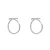 Ins Pendientes Pequeños Minimalistas de Moda para Perforación de Oreja para Mujer Estilo Oscuro Cool Guapo Estudiantes Estilo Coreano Geométricos Redondos Aro para Oreja