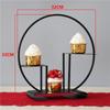 Soporte de exhibición para decoración de mesa de postres de boda china, plato para pastel, estante de almacenamiento para decoración suave creativa para el hogar