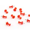 Tachinhas vermelhas festivas de 8 mm, tachinhas criativas para quadro de cortiça de escritório, tachinhas de plástico para parede de fotos, tachinhas de cabeça grande