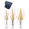 Broca Pagoda Mango Hexagonal Acero para Rodamientos Titanio Plateado Escalonada Broca Escalonada Broca Torre Herramienta de Escariado Abridor de Agujeros Venta al por Mayor