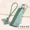 Nudo Auspicioso de Dos Colores Borla Colgante de Jade Accesorios para Bolsas de Coche Lanyard DIY Calabaza Caja de Regalo Tendencia Nacional Borla Venta al por Mayor