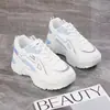 Zapatillas de Malla Versátiles de Nicho con Suela Gruesa para Mujer, Zapatos de Papá de Verano, Zapatillas de Running Estilo Campus para Estudiantes de Secundaria Ck802