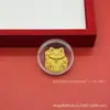 Adesivo de Telefone de Ouro Puro 999 com Pixiu para Atrair Riqueza, Adesivo Dourado com os Cinco Deuses da Riqueza para Caderno, Presente para Transmissão ao Vivo no Tiktok