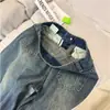 Pantalones vaqueros Micro-Lar sin piernas estilo retro americano para mujer, de talla grande, gordita, de cintura alta, anchos y acampanados, para primavera y otoño