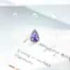 Brincos de Liga de Titânio F-136 Tridimensionais Lisos em Forma de Gota Studs Labiais com Rosca Interna G23 Studs de Orelha Joias para Piercing Adorno de Cabeça