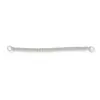 Cadena Lateral de Plata de Ley S925 Chapada en Plata Cadena de Extensión Pulsera de Cristal Hecha a Mano DIY Cadena de Plata Cola