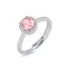 Anillos para Mujer, Estilo Europeo y Americano, Nuevos Anillos de Circonita Transfronterizos, Lujo Ligero, Sensación de Alta Gama, Serie Plateada, Exquisitos, Modernos, Versátiles